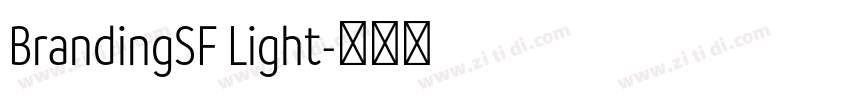 BrandingSF Light字体转换